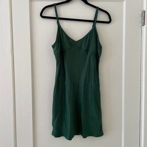 Aritzia Kelly Green Slip Dress, Small